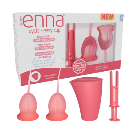 ENNA Cycle-easy copa menstrual con aplicador Talla S 2 unidades