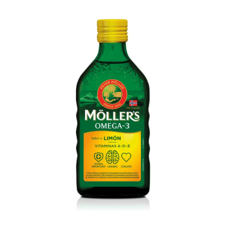 MÖLLER´S Aceite de bacalao sabor a limón 250 ml