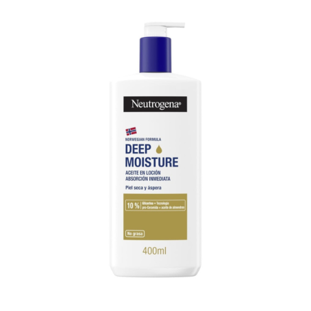 NEUTROGENA Aceite en Loción Hidratación Profunda Piel Seca y Áspera 400 ml