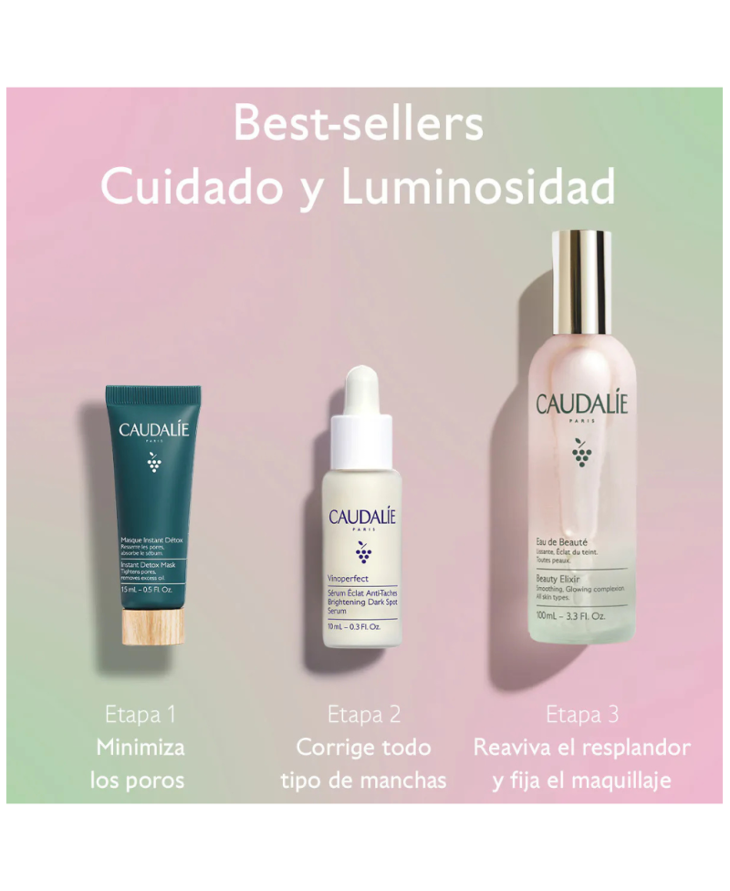 CAUDALIE Cofre Trío Best-sellers Cuidado y Luminosidad
