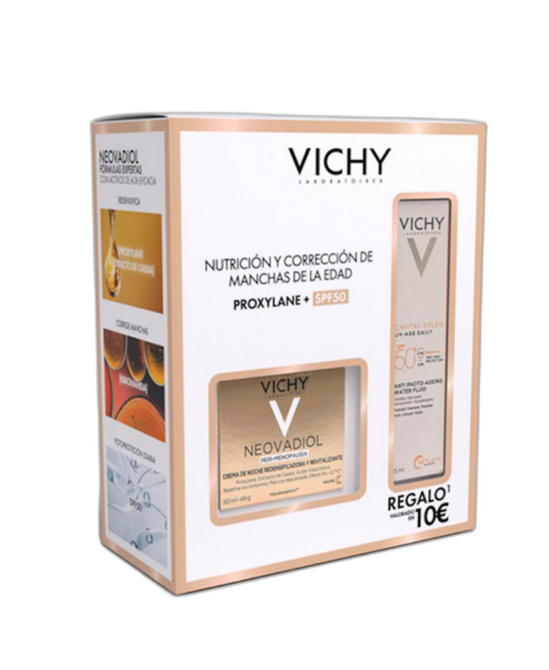 VICHY Neovadiol Pack Crema Reafirmante Antimanchas SPF50 50 ml + Regalo Vichy Capital Soleil SPF50 15 ml