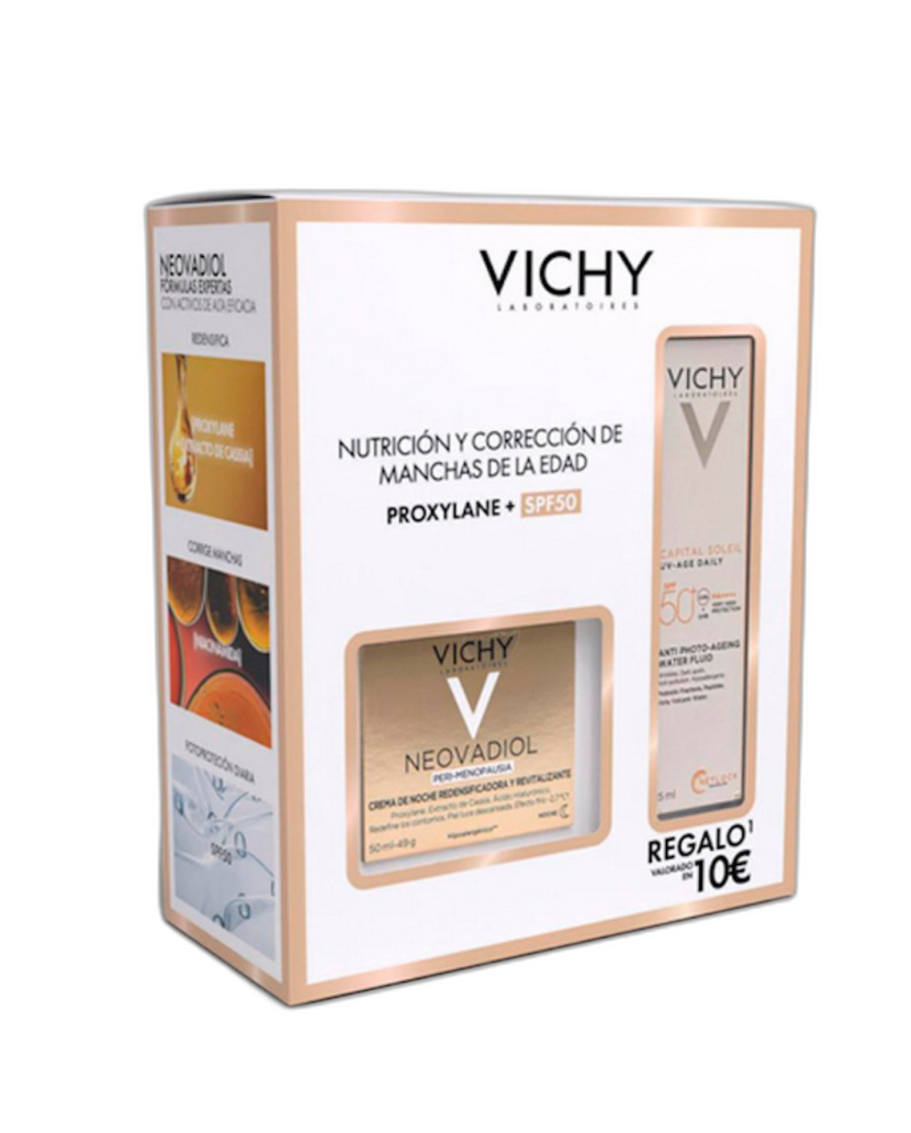 VICHY Neovadiol Pack Crema Reafirmante Antimanchas SPF50 50 ml + Regalo Vichy Capital Soleil SPF50 15 ml