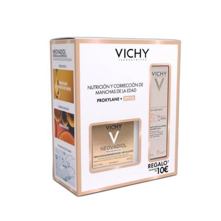 VICHY Neovadiol Pack Crema Reafirmante Antimanchas SPF50 50 ml + Regalo Vichy Capital Soleil SPF50 15 ml