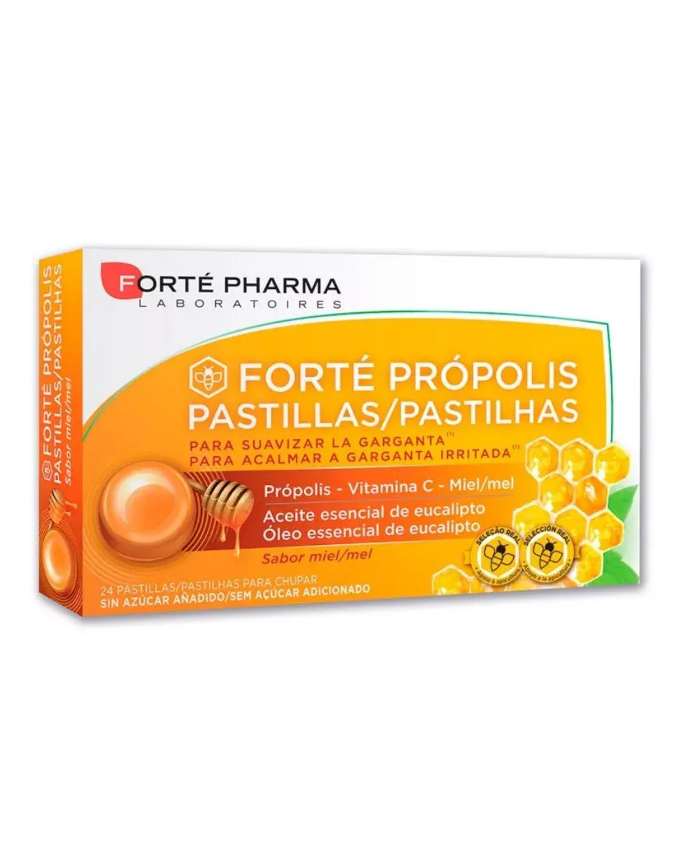 FORTÉ PHARMA Própolis Vitamina C y Miel 24 Comprimidos