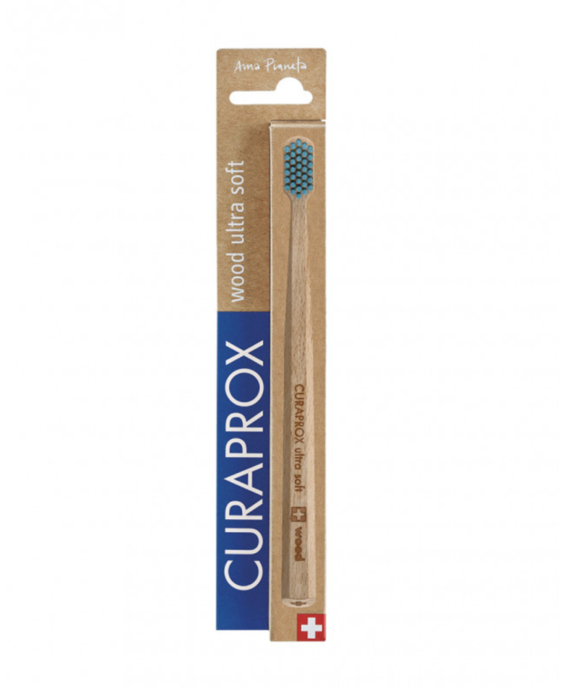 CURAPROX Cepillo de dientes de madera wood ultra soft 1 ud