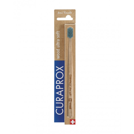 CURAPROX Cepillo de dientes de madera wood ultra soft 1 ud