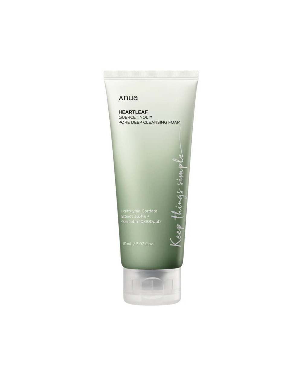 ANUA heartleaf quercetinol pore deep limpiador facial 150 ml