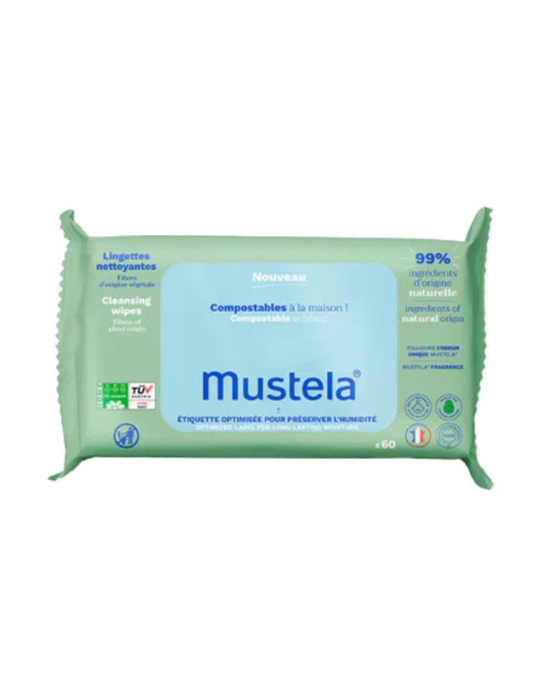 MUSTELA Toallitas Limpiadoras 60 Unidades