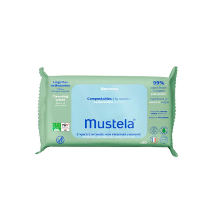 MUSTELA Toallitas Limpiadoras 60 Unidades