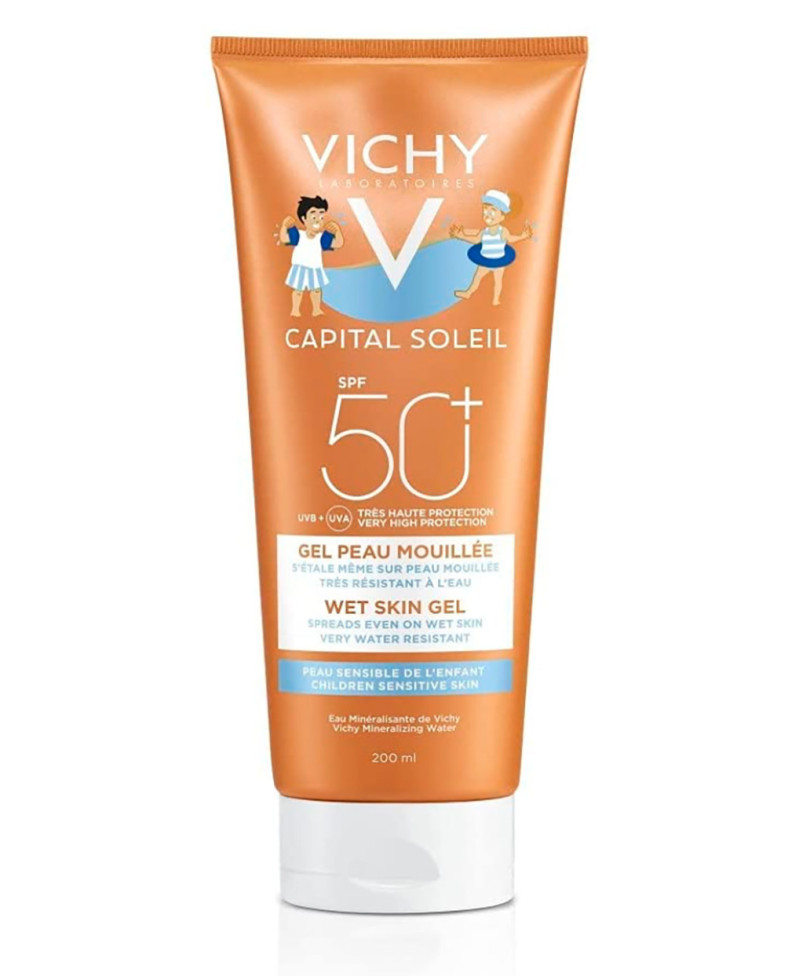 VICHY Capital Soleil Gel Wet Skin Niños SPF 50+ 200 ml