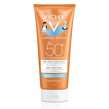 VICHY Capital Soleil Gel Wet Skin Niños SPF 50+ 200 ml