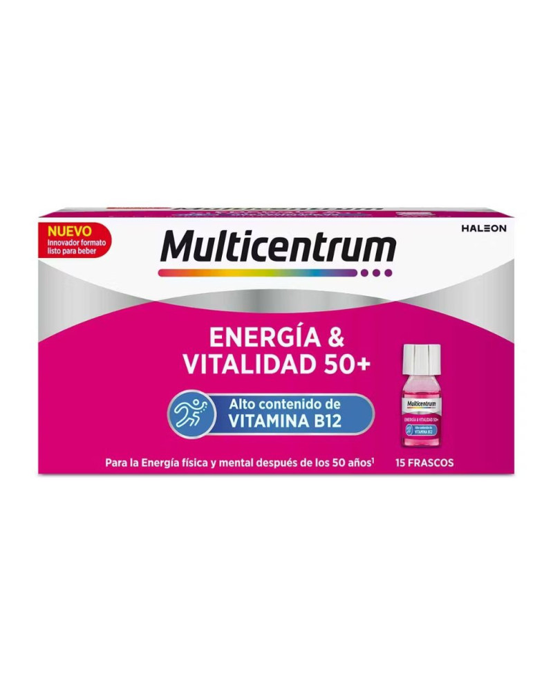 MULTICENTRUM Energía y Vitalidad 50+ 15 Frascos