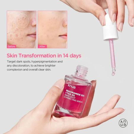 ANUA serum iluminador con niacinamida 10% + TXA 4% 30 ml