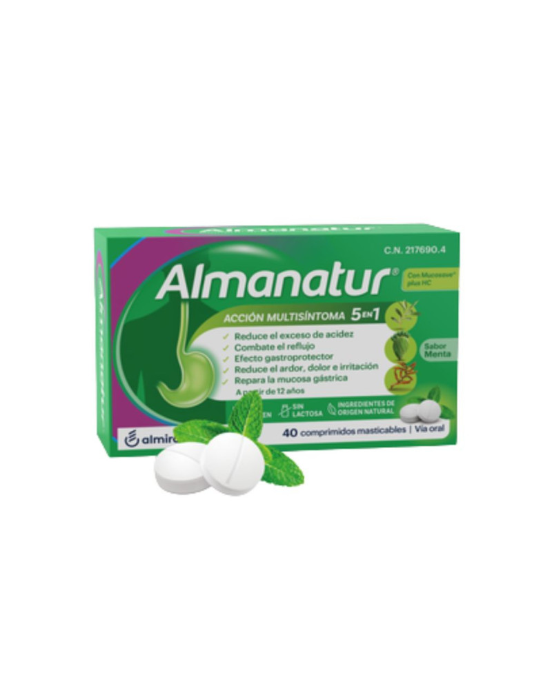ALMANATUR Sabor Menta 40 Comprimidos Masticables