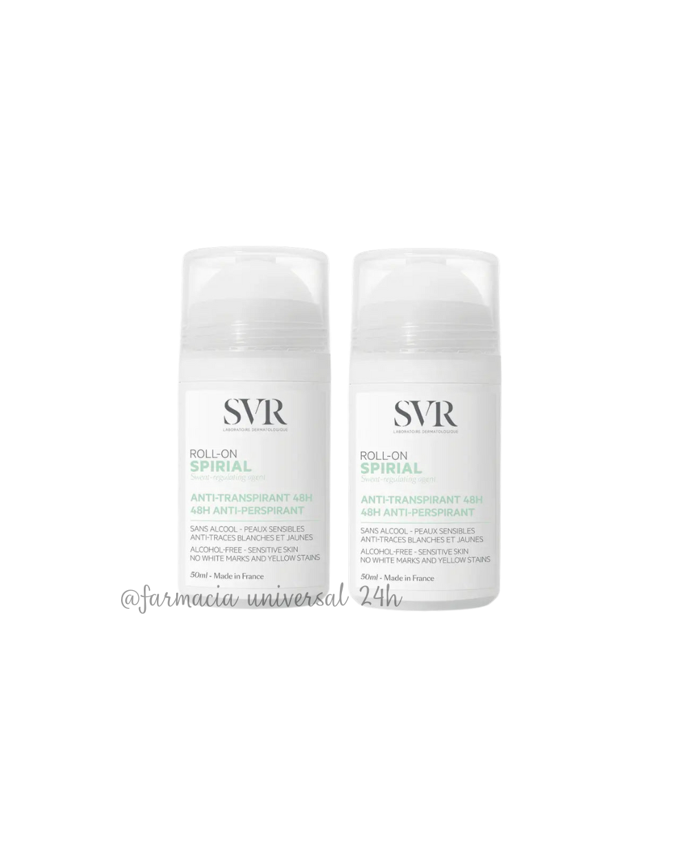 SVR Spirial Duplo antitranspirante Roll On 2x50 ml