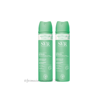 SVR Spirial Duplo Spray vegetal desodorante 2x75 ml