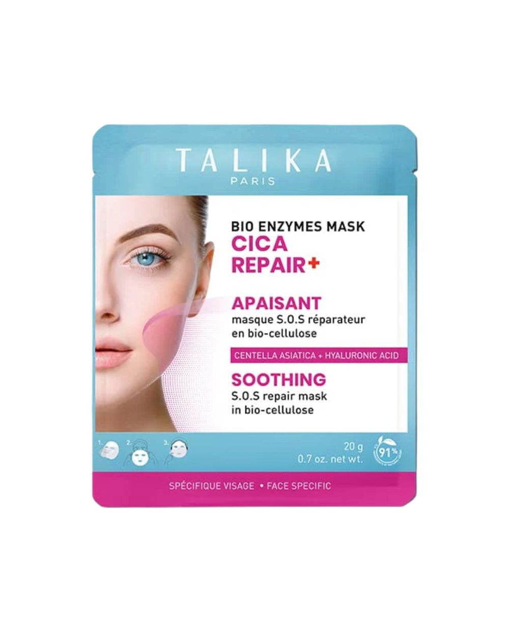 TALIKA Bio enzymes mascarilla cica repair + soothing