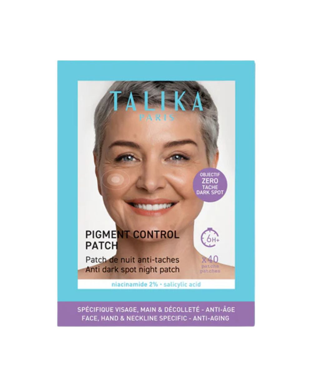 TALIKA Pigment control manchas de la edad 40 parches nocturnos