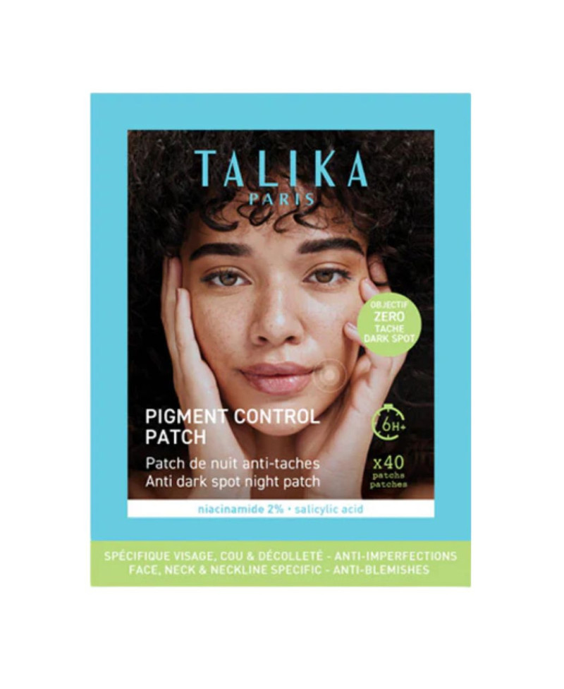 TALIKA Pigment control marcas post-granos 40 parches nocturnos