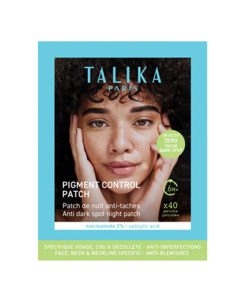 TALIKA Pigment control marcas post-granos 40 parches nocturnos