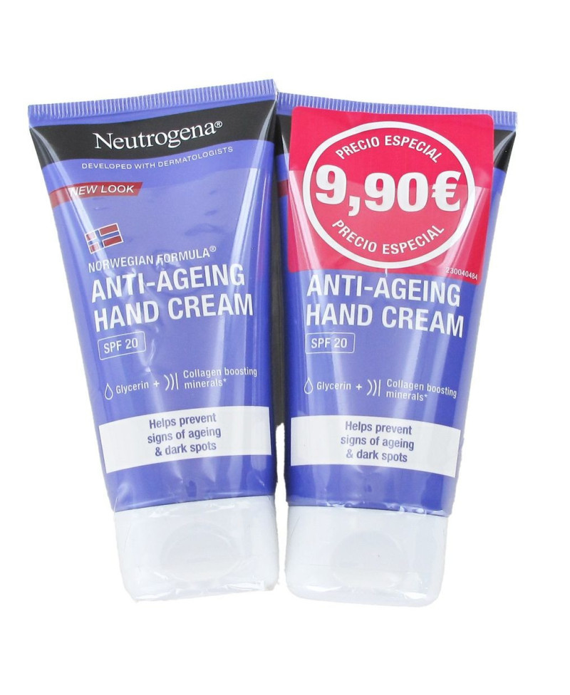 NEUTROGENA Duplo Crema de Manos SPF 20 antiedad 2 x 75 ml