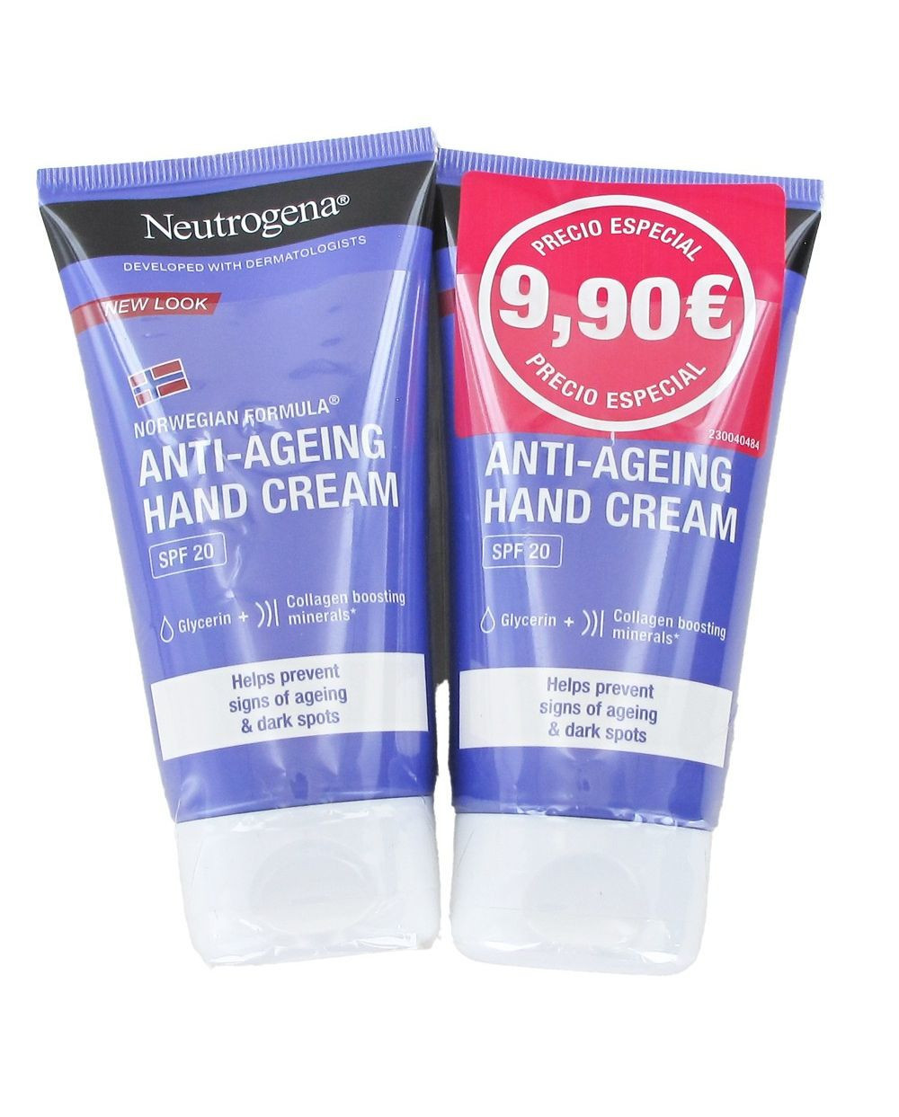 NEUTROGENA Duplo Crema de Manos SPF 20 antiedad 2 x 75 ml