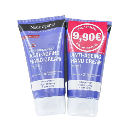 NEUTROGENA Duplo Crema de Manos SPF 20 antiedad 2 x 75 ml