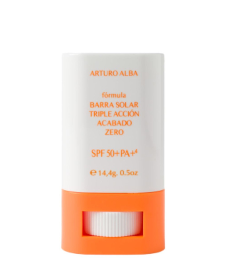 ARTURO ALBA barra solar triple acción acabado zero SPF50+ PA+++ 15g
