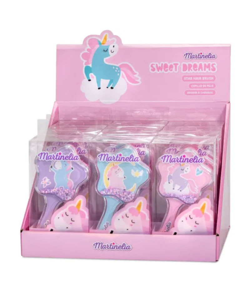 MARTINELIA glittery hair brush unicorn