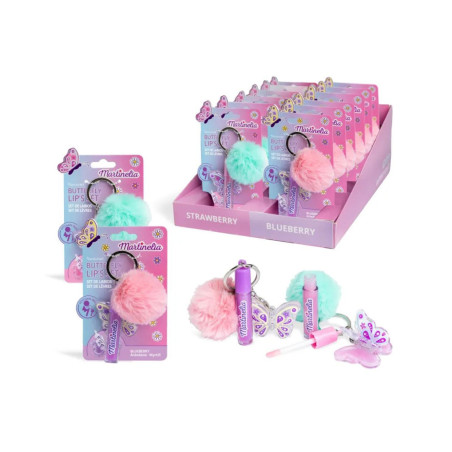MARTINELIA wold butterfly lip and pompom set