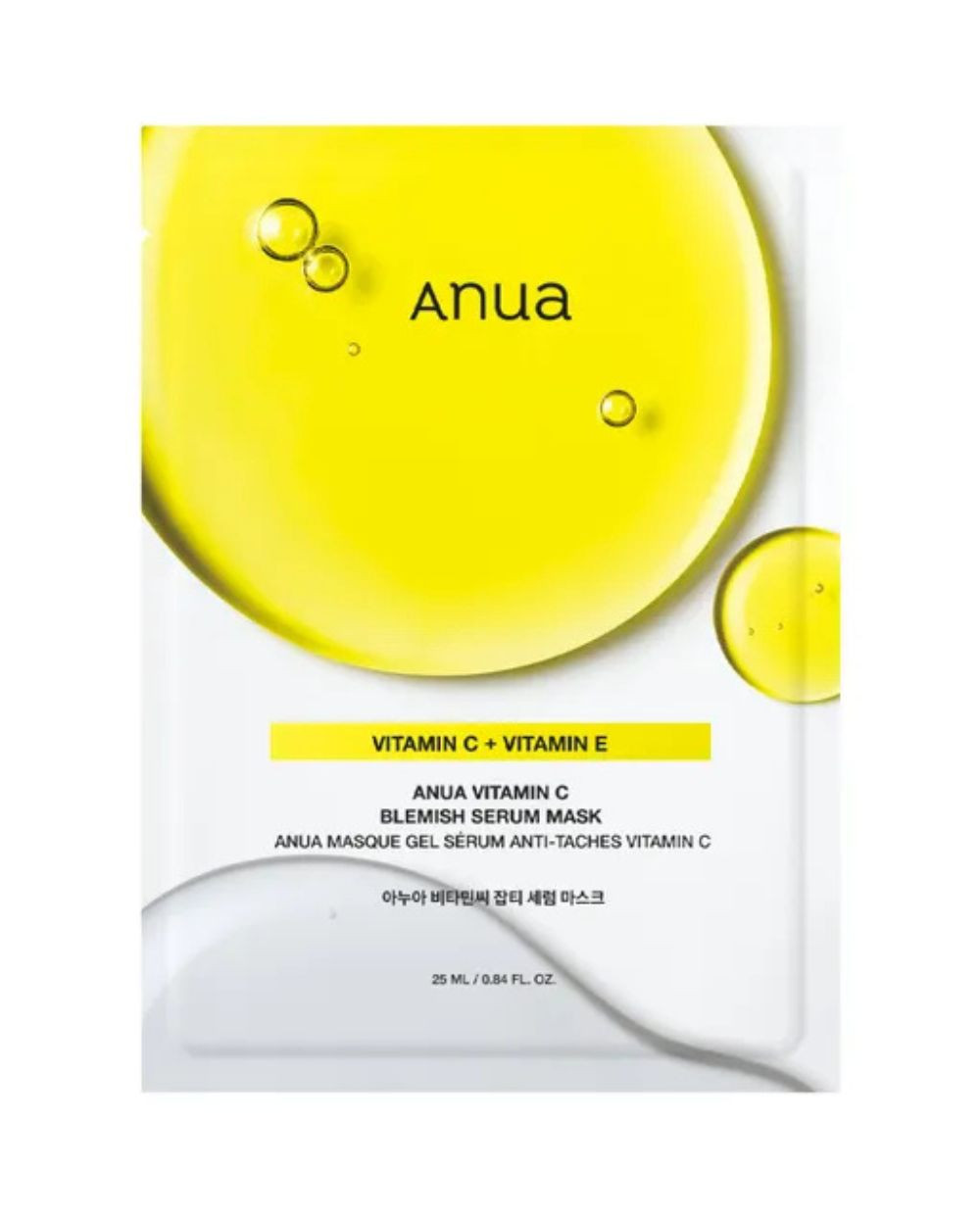 ANUA green lemon vita c blemish mascarilla iluminadora 25 ml