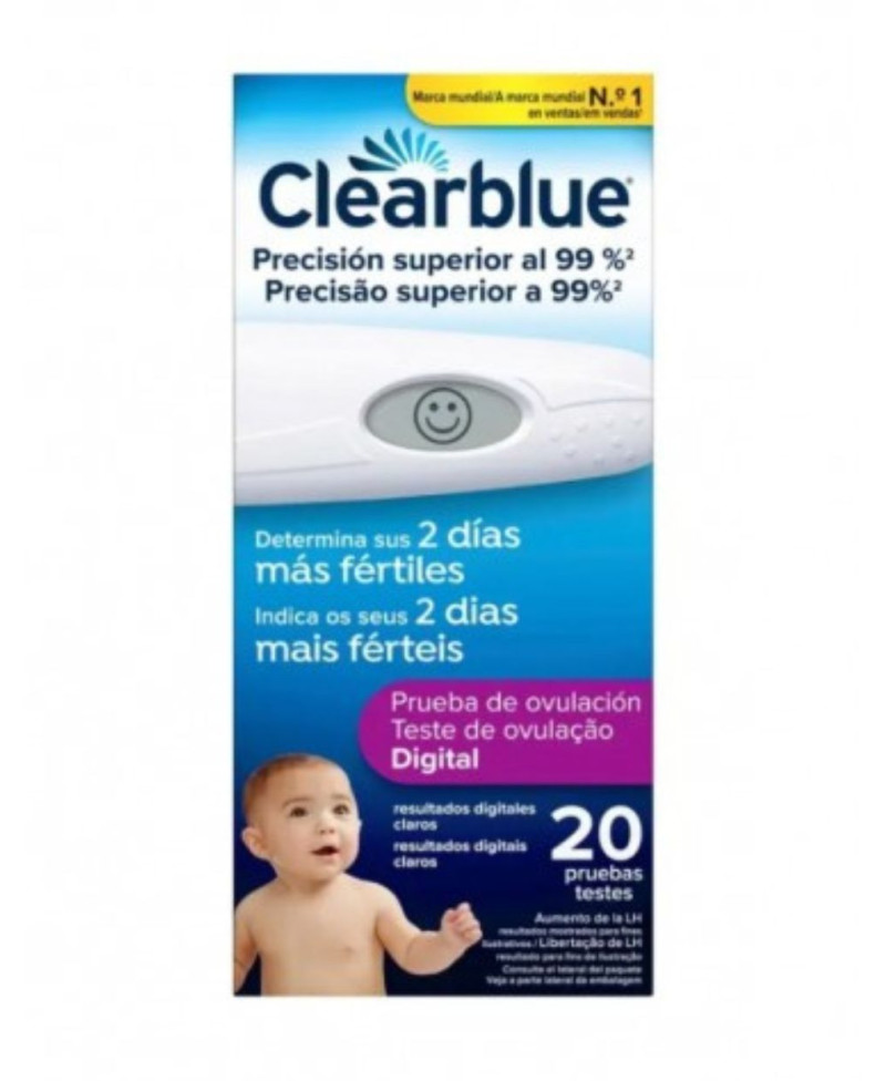 CLEARBLUE prueba de ovulación digital 20 unidades