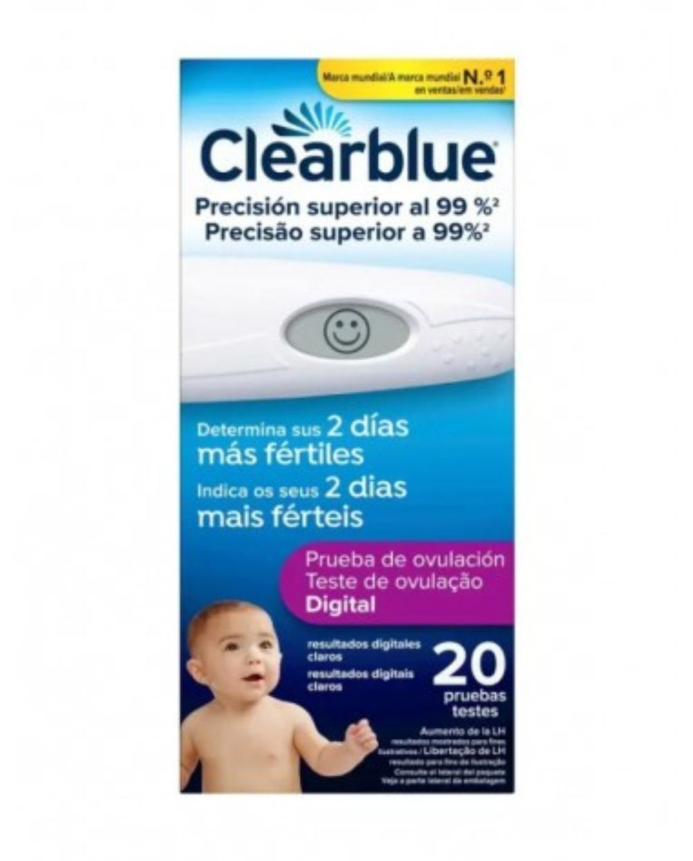CLEARBLUE prueba de ovulación digital 20 unidades
