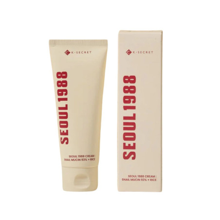 K-Secret Seoul 1988 Crema Hidratante: Snail Mucin 93% + Rice 100 ml