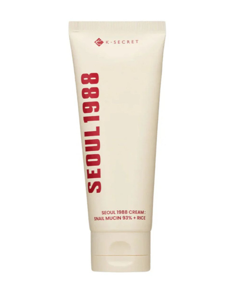 K-SECRET SEOUL 1988 cream: snail mucin 93% + rice 100 ml