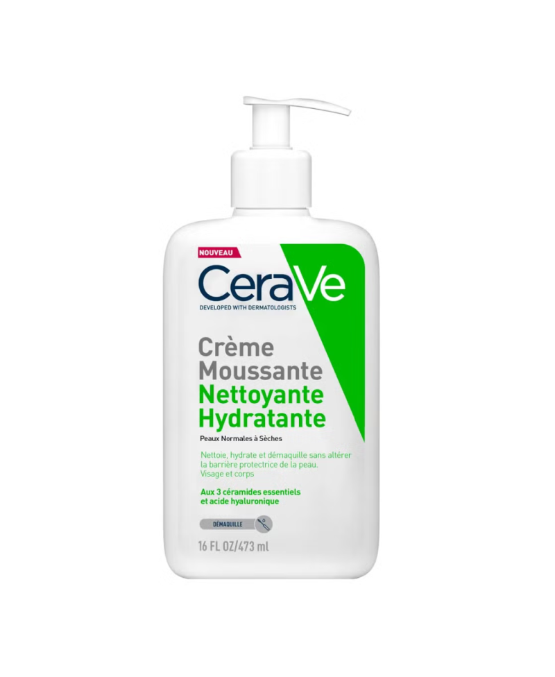 CERAVE limpiador crema-espumosa hidratante 473 ml
