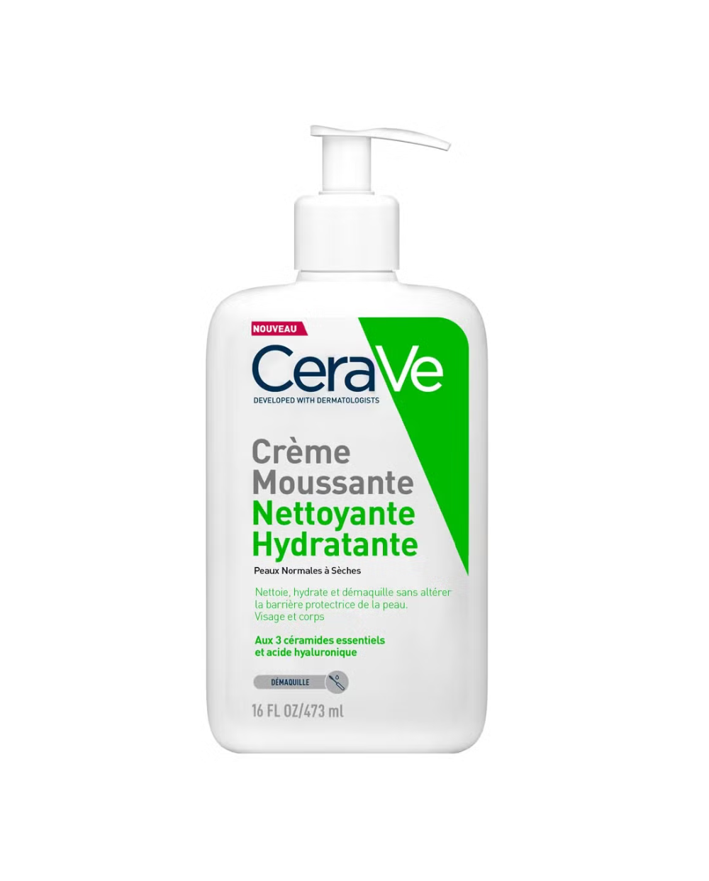 CERAVE limpiador crema-espumosa hidratante 473 ml