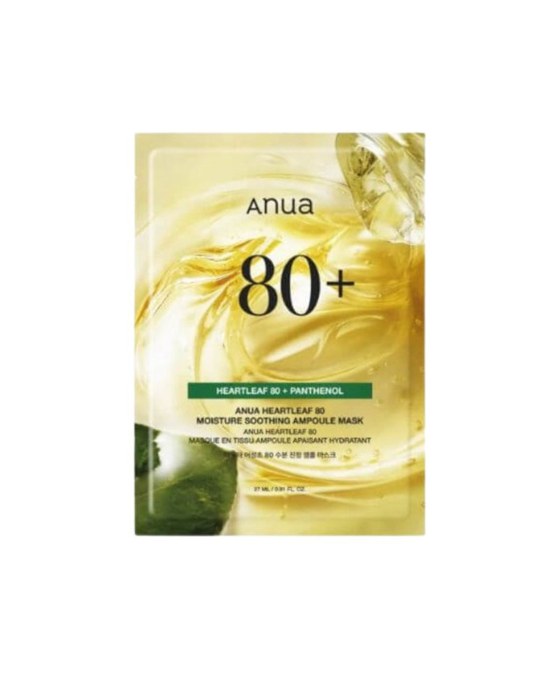 ANUA heartleaf 80 moisture shooting ampoule mascarilla facial 27 ml