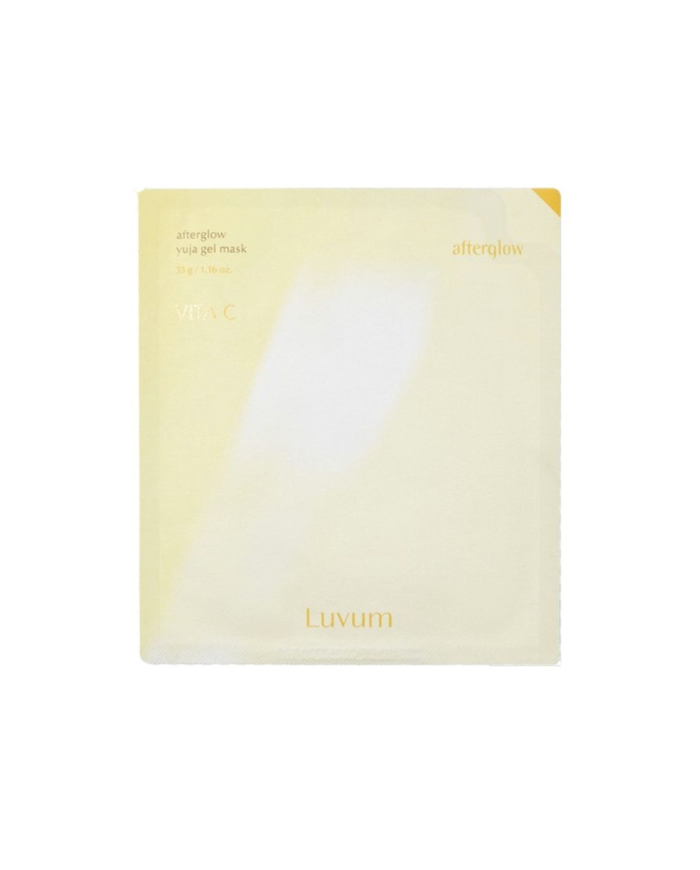 LUVUM Afterglow yuja mascarilla de hidrogel vitamina C 33g