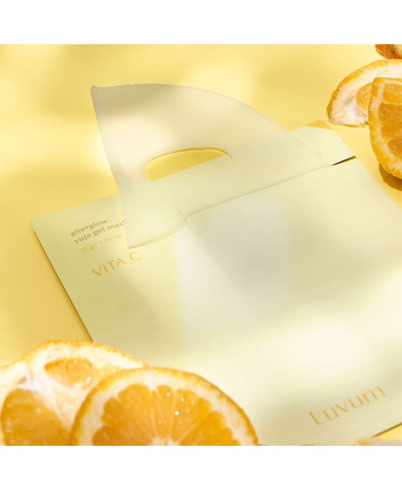 LUVUM Afterglow yuja mascarilla de hidrogel vitamina C 33g