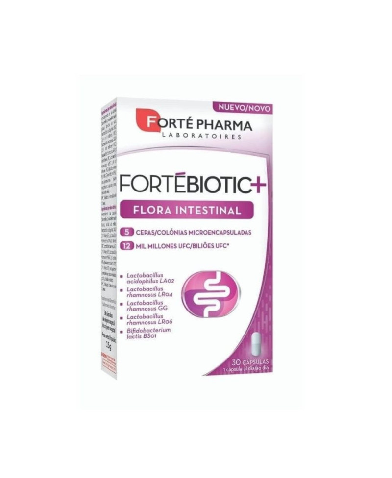 FORTE PHARMA fortebiotic+ flora intestinal 30 cápsulas