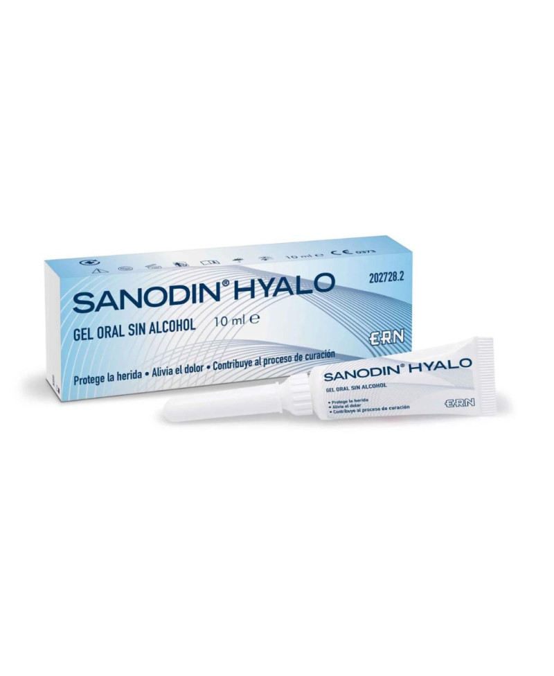 SANODIN hyalo gel oral sin alcohol 10 ml