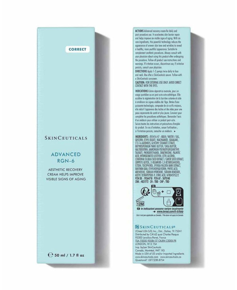 SKINCEUTICALS Advanced RGN-6 crema facial antiedad regeneradora 50 ml