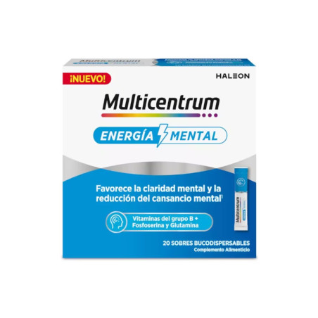 MULTICENTRUM Energía mental 20 sobres bucodispensables