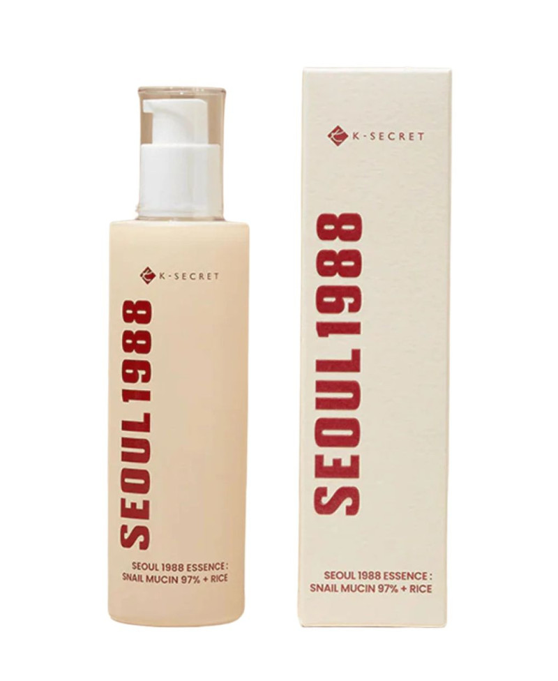 K-SECRET Seoul 1988 Esencia: Snail Mucin 97% + Rice 100 ml