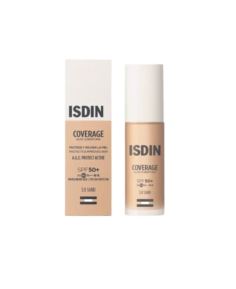 ISDIN Coverage SPF50+ maquillaje tono 3.0 Sand 30 ml