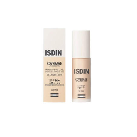 ISDIN Coverage SPF50+ maquillaje tono 1.0 Pearl 30 ml