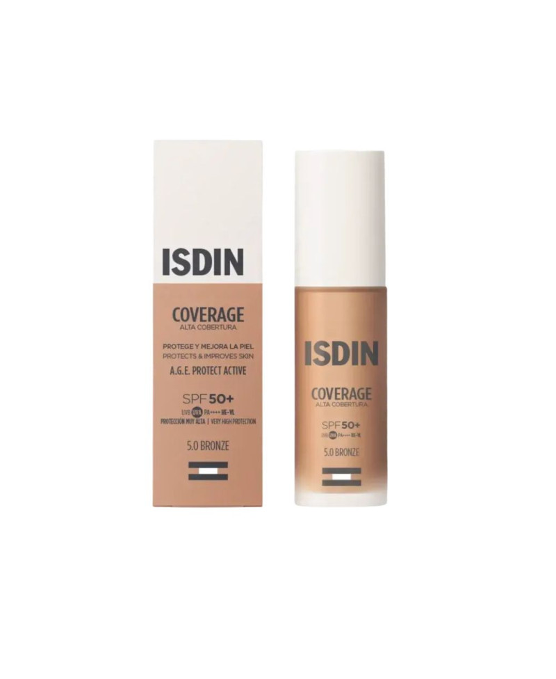 ISDIN Coverage SPF50+ maquillaje tono 5.0 Bronze 30 ml