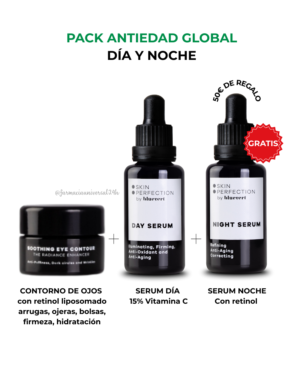 BLUEVERT Pack antiedad global + Sérum GRATIS