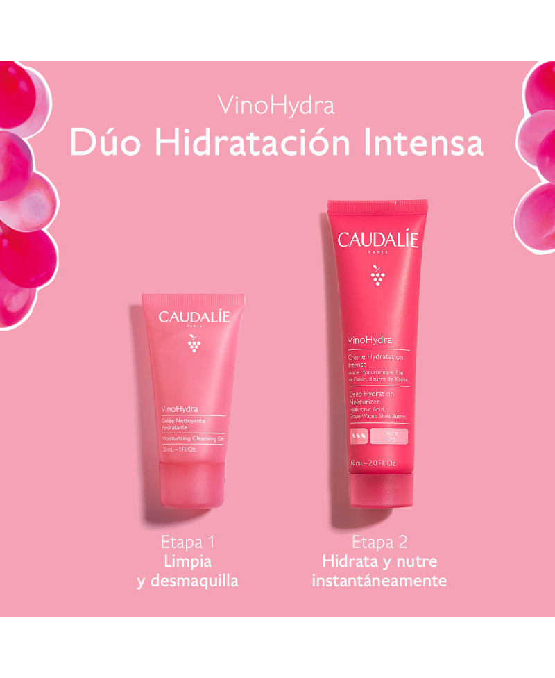 CAUDALIE Cofre Vinohydra Crema intensa 60ml + Gelatina Vinohydra 30ml